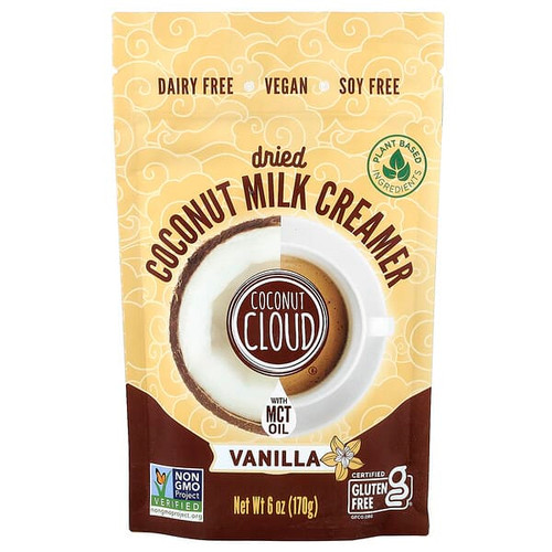 <img alt="Coconut Cloud, Dried Coconut Milk Creamer, Vanilla, 6 oz (170 g)" title="Coconut Cloud, Dried Coconut Milk Creamer, Vanilla, 6 oz (170 g),019962703430"