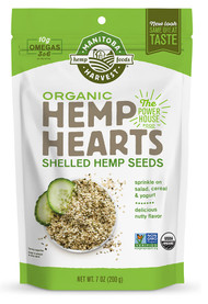 3 PACK of Manitoba Harvest Organic Hemp Hearts Raw Shelled Hemp Seeds -- 7 oz