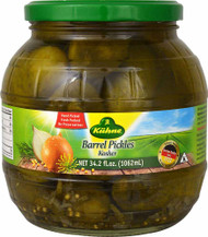 3 PACK of Kuhne Barrel Pickles -- 34.2 fl oz