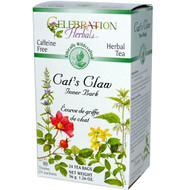 3 PACK of Celebration Herbals Herbal Tea Caffeine Free Cats Claw Inner Bark -- 24 Tea Bags