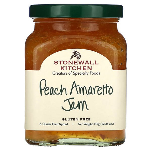 <img alt="Stonewall Kitchen, Peach Amaretto Jam, 12.25 oz (347 g)" title="Stonewall Kitchen, Peach Amaretto Jam, 12.25 oz (347 g),711381021408"