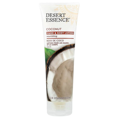 <img alt="Desert Essence, Hand & Body Lotion, Coconut, 8 fl oz (237 ml)" title="Desert Essence, Hand & Body Lotion, Coconut, 8 fl oz (237 ml),718334337432"