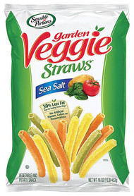 3 PACK of Sensible Portions Garden Veggie Straws Sea Salt -- 16 oz