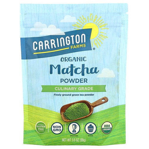 <img alt="Carrington Farms, Organic Matcha Powder, 3.5 oz (99 g)" title="Carrington Farms, Organic Matcha Powder, 3.5 oz (99 g),742392930335"
