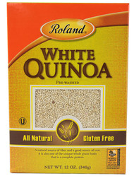 3 PACK of Roland White Quinoa Pre-Washed -- 12 oz