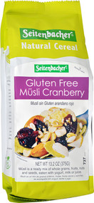 3 PACK of Seitenbacher Musli Cereal Gluten Free Cranberry -- 13.2 oz