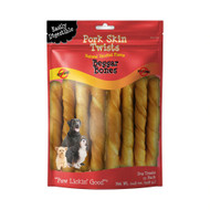 3 PACK of Savory Prime Treat Pork Skin Twists Natural Smoked Flavor Beggar Bones -- 11 Pack