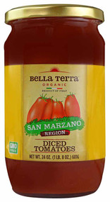 3 PACK of Bella Terra Organic Diced Tomatoes -- 24 oz