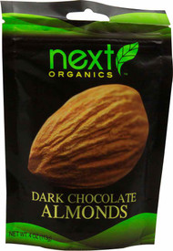 3 PACK of Next Organics Dark Chocolate Covered Snacks Almond -- 4 oz