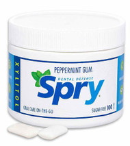 3 PACK of Xlear Spry Dental Defense Gum Peppermint -- 100 Pieces