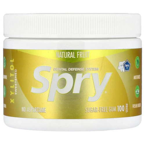 <img alt="Xlear, Spry, Sugar-Free Chewing Gum, Natural Fruit, 100 Pieces" title="Xlear, Spry, Sugar-Free Chewing Gum, Natural Fruit, 100 Pieces,700596000131"