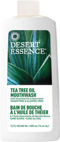 Desert Essence, Natural Refreshing Tea Tree Oil Mouthwash, Alcohol Free, 16 fl oz (480 ml)