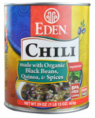 3 PACK of Eden Foods Chili Vegetarian Black Beans Quinoa & Spices -- 29 oz