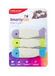 3 PACK of SmartyKat Fish Flop Catnip & Crinkle Toys -- 3 Toys