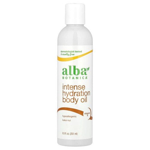 <img alt="Alba Botanica, Intense Hydration Body Oil, Kukui Nut, 8.5 fl oz (251 ml)" title="Alba Botanica, Intense Hydration Body Oil, Kukui Nut, 8.5 fl oz (251 ml),724742008345"