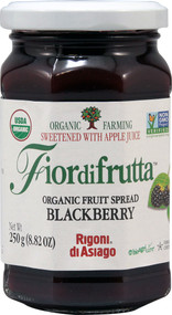 3 PACK of Rigoni di Asiago Fiordifrutta Organic Fruit Spread Blackberry -- 8.82 oz