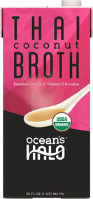 3 PACK of Oceans Halo Organic Broth Thai Coconut -- 32 fl oz