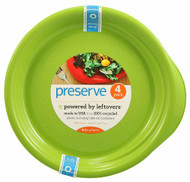 3 PACK of Preserve Reusable Everyday Plates Apple Green -- 4 Dishes