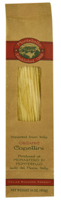 3 PACK of Montebello Organic Pasta Capellini -- 16 oz