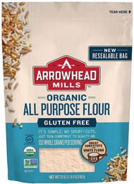 3 PACK of Arrowhead Mills Organic All Purpose Flour Gluten Free -- 20 oz