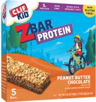 3 PACK of Clif Kid ZBar Protein Peanut Butter Chocolate -- 5 Bars