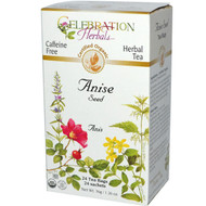 3 PACK of Celebration Herbals Organic Herbal Tea Caffeine Free Anise Seed -- 24 Herbal Tea Bags