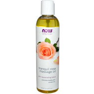 3 PACK of Now Foods, Solutions, Tranquil Rose Massage Oil, 8 fl oz (237 ml)
