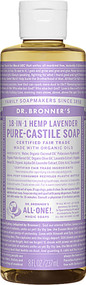 3 PACK of Dr. Bronners Pure Castile Liquid Soap Lavender -- 8 fl oz