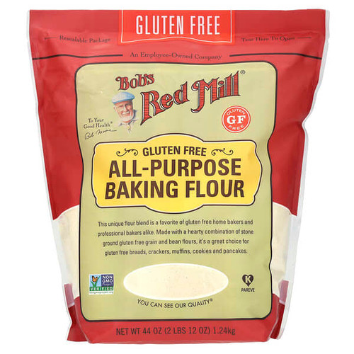 <img alt="Bobs Red Mill, All Purpose Baking Flour, Gluten Free,  44 oz (1.24 kg)" title="Bobs Red Mill, All Purpose Baking Flour, Gluten Free,  44 oz (1.24 kg),039978034526"