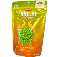 3 PACK of Bhuja Snacks Crunchy Seasoned Peas Gluten Free -- 7 oz
