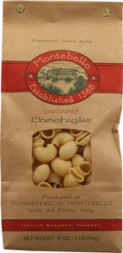 3 PACK of Montebello Organic Pasta Conchiglie -- 16 oz