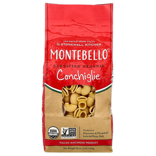 <img alt="Montebello, Organic Conchiglie, 16 oz (454 g)" title="Montebello, Organic Conchiglie, 16 oz (454 g),015532101057"