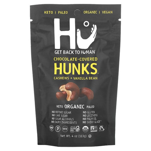 <img alt="Hu, Chocolate-Covered Hunks, Cashews + Vanilla Bean,  4 oz (113 g)" title="Hu, Chocolate-Covered Hunks, Cashews + Vanilla Bean,  4 oz (113 g),850180006473"