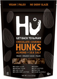 3 PACK OF Hu, Chocolate Covered Hunks, Almonds + Sea Salt, 4 oz (113 g),Hu, Chocolate Covered Hunks, Almonds + Sea Salt, 4 oz (113 g)
