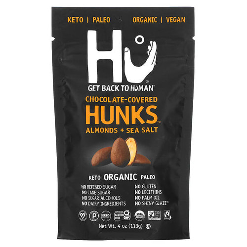 <img alt="Hu, Chocolate Covered Hunks, Almonds + Sea Salt, 4 oz (113 g)" title="Hu, Chocolate Covered Hunks, Almonds + Sea Salt, 4 oz (113 g),850180006497"