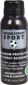 3 PACK of Herban Cowboy Dry Spray Deodorant Sport -- 2.8 oz