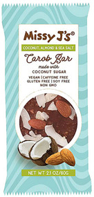 3 PACK of Missy Js Carob Bar Vegan Gluten Free Coconut Almond & Sea Salt -- 2.1 oz