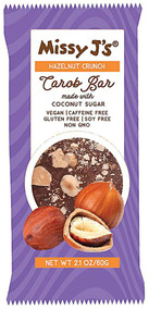 3 PACK of Missy Js Carob Bar Vegan Gluten Free Hazelnut Crunch -- 2.1 oz