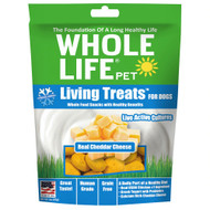 3 PACK of Whole Life Pet Living Treats for Dogs Real Cheddar Cheese -- 3 oz