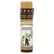 <img alt="Badger, Cocoa Butter Lip Balm, Vanilla Bean, 0.25 oz (7 g)" title="Badger, Cocoa Butter Lip Balm, Vanilla Bean, 0.25 oz (7 g),634084125078"