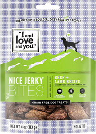 3 PACK of I and Love and You Nice Jerky Bites Beef Lamb Recipe -- 4 oz