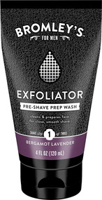 3 PACK of Bromleys Exfoliator Pre-Shave Prep Wash Bergamot Lavender -- 4 fl oz