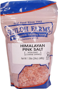 3 PACK of Shiloh Farms Himalayan Pink Salt - Coarse Grind -- 1.5 lbs