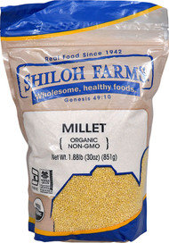 3 PACK of Shiloh Farms Organic Millet Grain -- 30 oz