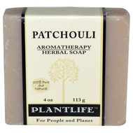 3 PACK of Plantlife Aromatherapy Herbal Soap Patchouli -- 4 oz