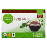 3 PACK of Simple Truth Organic Coffee Dark Roast -- 12 K-Cups