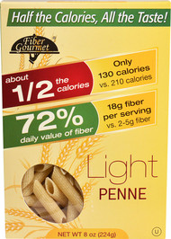 3 PACK of Fiber Gourmet Light Penne -- 8 oz