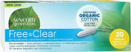 3 PACK of Seventh Generation Chlorine Free Organic Cotton Tampons Regular -- 20 Tampons
