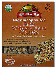 3 PACK of Mauk Family Farms Organic Sprouted Raw Crusts Wheat Free -- 4 oz