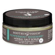 3 PACK of Soothing Touch Peppermint Rosemary Herbal Salt Scrub -- 10 oz